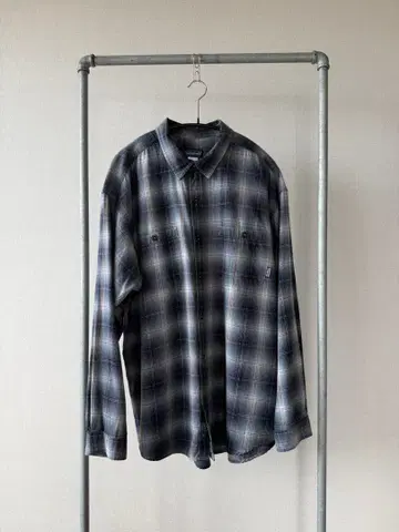 Patagonia 00s 섀도우 체크 옴브레 셔츠 L