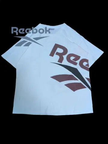[ 레어 ] 90s Reebok 빅 로고 T셔츠 벡터 프린트 XL