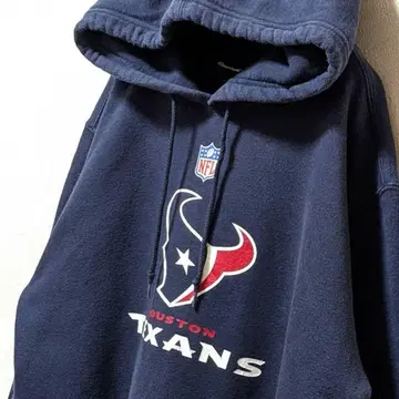 리복 NFL 휴스턴 텍산스 후드 맨투맨 네이비 구제 의류