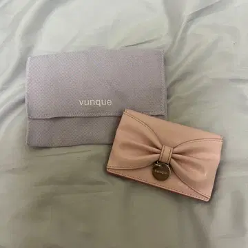 vunque 분크 리본 포함 핑크 카드 케이스 한국