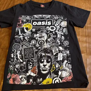 Oasis 오아시스 밴딩 티셔츠 블랙