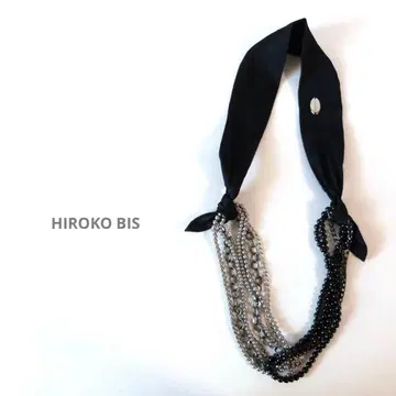 HIROKO BIS 비즈 리본 목걸이 코시노 히로코 히로코비스