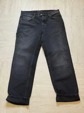 누디진 블랙 데님 32인치