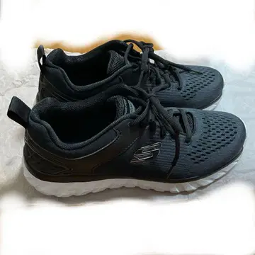 중고품 SKECHERS WEIGHTLESS 스니커즈 블랙 25.5cm