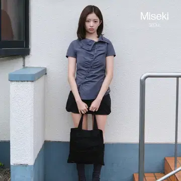 미세키서울 High neck shirring button shirt CH | 브랜드 중고거래