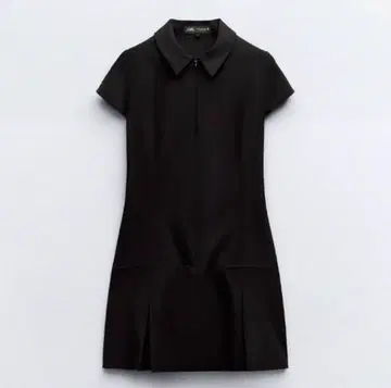 ZARA 박스 플리츠 숏 원피스