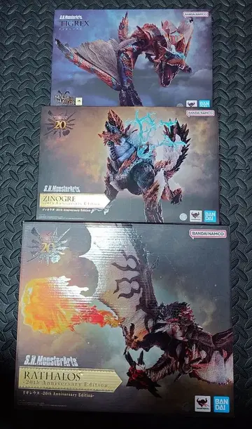 [ 일부 개봉 ] S.H.MonsterArts 몬스터 헌터 3종 세트