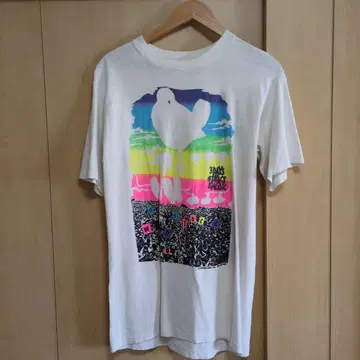 빈티지 티셔츠 Woodstock 89 페스티벌 밴드T 반T