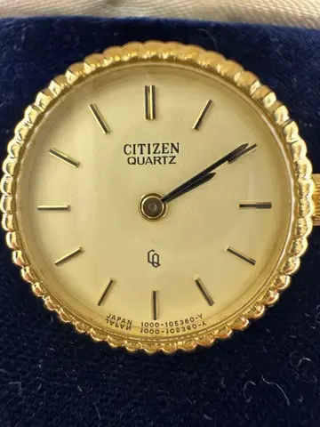 CITIZEN QUARTZ 반지 워치 반지 시계 골드
