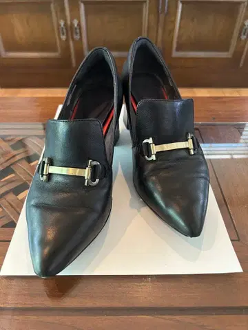 ROCKPORT 여성용 로퍼 블랙 골드 금장 장식