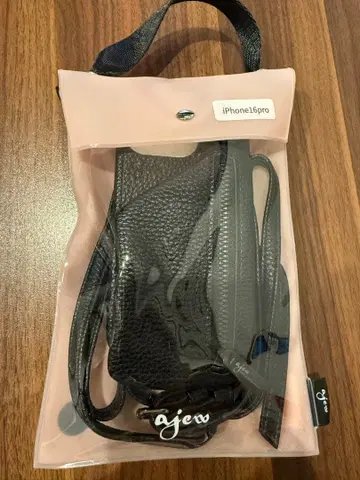 [ 새상품급 ] ajew iPhone16 Pro 케이스 숄더 블랙