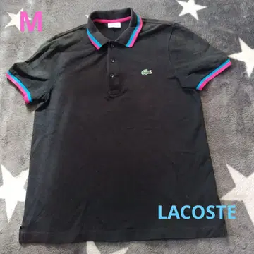 LACOSTE SPORT 피케 셔츠 블랙 핑크 블루 사이즈 4