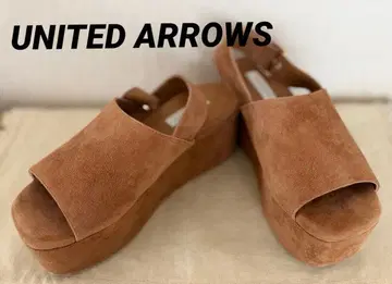 UNITED ARROWS 스웨이드 플랫폼 샌들 36/23cm