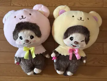몬치치 곰돌이 케이프 BIG 봉제 인형 2종 세트