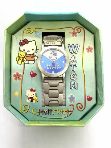 Hello Kitty 헬로키티 쿼츠 손목시계 본체 블루