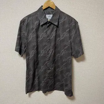 ARMANI 90's 00's 아카이브 홍콩제 올 패턴 디자인 반팔 셔츠
