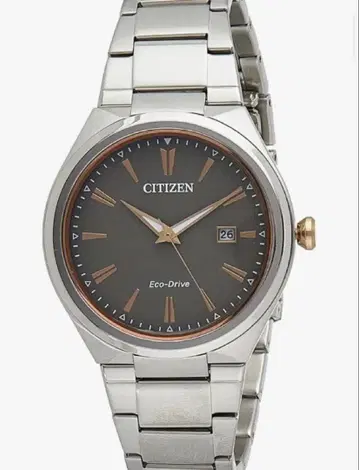 CITIZEN ATTESA 그레이 에코 드라이브 전파 시계