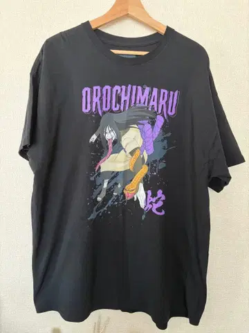 NARUTO 오로치마루 T셔츠 블랙 2XL