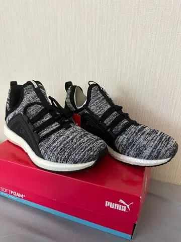 미사용 PUMA 남성용 스니커즈 Mega NRGY Heather Knit