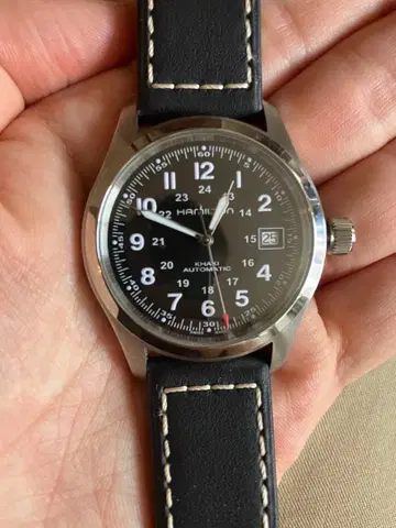 해밀턴 카키 오토 손목시계 (38mm) (박스 포함)