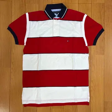 새상품 TOMMY HILFIGER 피케 셔츠 보더 S