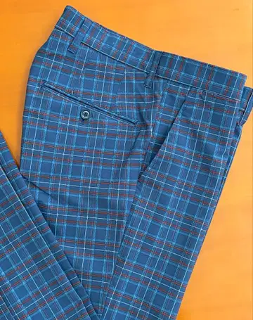 J.LINDEBERG 체크 무늬 팬츠 30/34 슬림핏