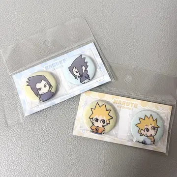 NARUTO 나루토 중국 한정판 캔뱃지 세트 나루토 사스케