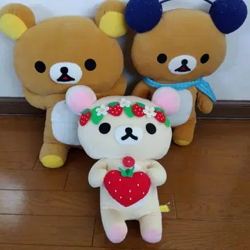 리락쿠마 코리락쿠마 봉제 인형 3체 세트