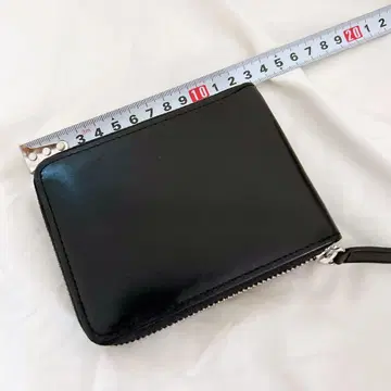 기간 한정 Dubeige 블랙 가죽 접이식 지갑