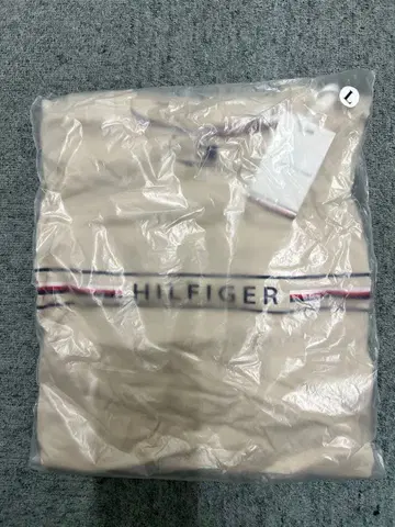 TOMMY HILFIGER 티셔츠 베이지 L 사이즈