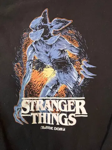 레어 GU X STRANGER THINGS 데모고르곤 긴팔 티셔츠 3XL
