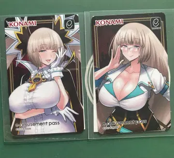 봄버걸 세피아 신작 일러스트 e-amusement pass 2장 세트