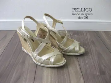 PELLICO 펠리코 힐 샌들 가죽 36 웨지 샌들 SUNNY