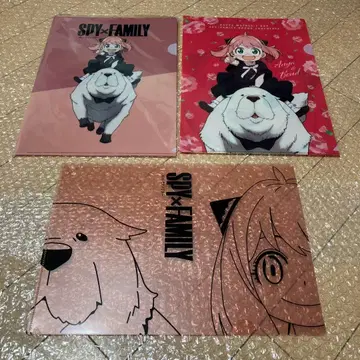 SPY FAMILY 특전 A4 클리어 파일 3종 아냐, 본드