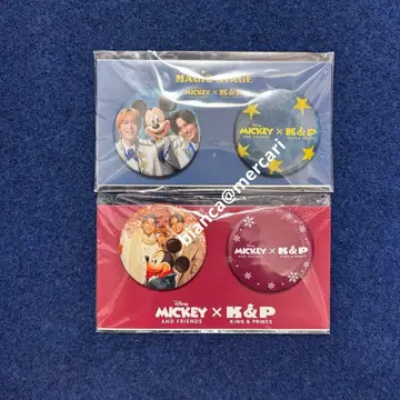 미키 킹프리 캔뱃지 2세트 나가세 렌 타카하시 카이토 미키마우스