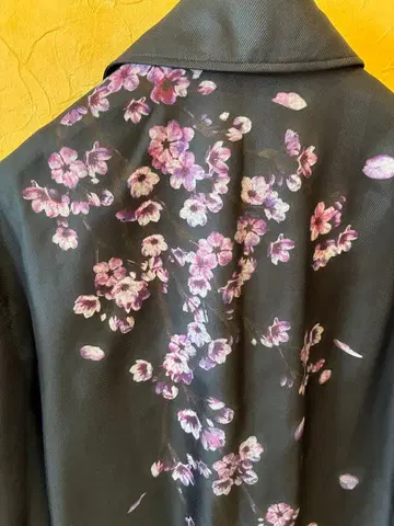 ARTISAN 스텐카라 코트 실크 100% 벚꽃 패턴 M 사이즈
