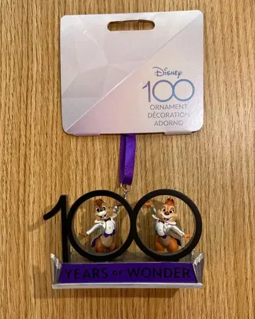 캘리포니아 디즈니랜드 100주년 기념 오너먼트 칩&데일