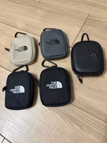 [가격 인하] THE NORTH FACE 동전 지갑 카라비너 포함 5세트