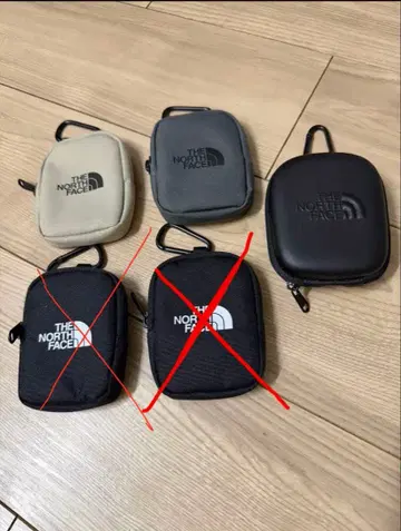 [ 가격 인하 ] THE NORTH FACE 동전 지갑 카라비너 포함 3세트