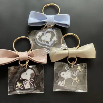PEANUTS 스누피 시크릿 리본 키링 키링