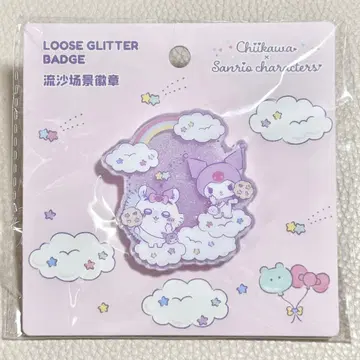 해외 MINISO 치이카와 산리오 유사 아크릴 배지 모몽가 쿠로미