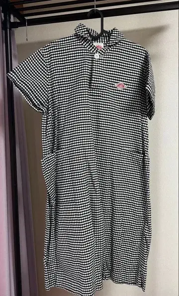 [ 단톤 ] 깅엄 체크 셔츠 원피스