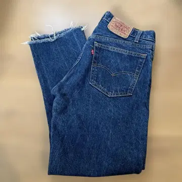 리바이스 505 LEVI's 다크 블루 컷오프 빈티지 구제 의류