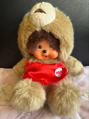 Monchhichi 봉제 인형 HELP 에이프런 포함