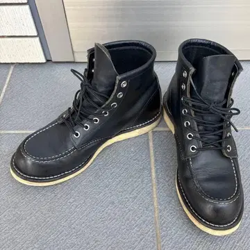 RED WING 모크 토 부츠 블랙 7D