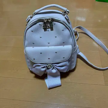 LIZLISA 롱 리본 백팩 핑크