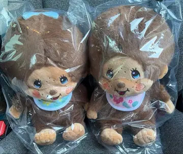 해변의 몬치치 L 사이즈 봉제 인형 일광화상 2종 택 포함 새상품