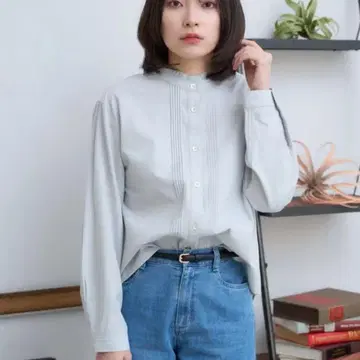 Golden Bear 샴브레이 셔츠 라이트 그레이 LL