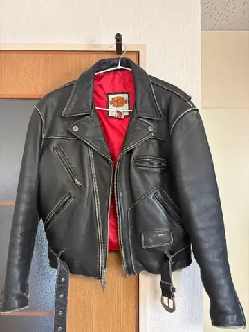 Harley-Davidson 더블 라이더 자켓 블랙 USA