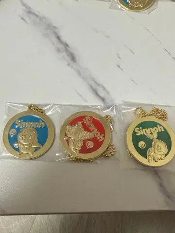 포켓몬 제일복권 Sinnoh 메탈 키링 3종 세트